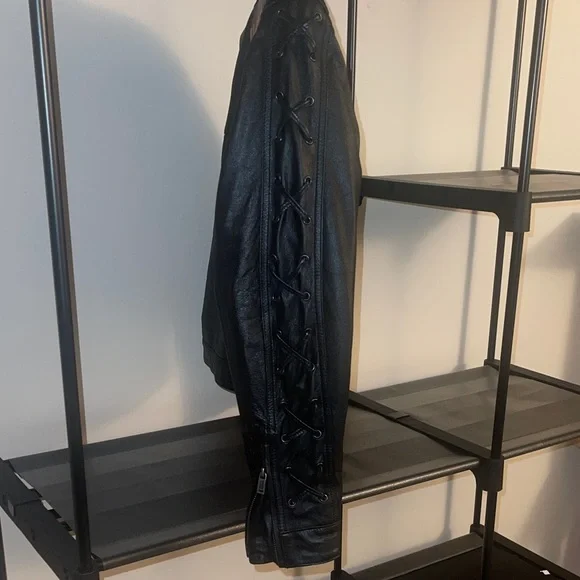 EXTREMELY RARE Harley-Davidson Black Leather Motorcycle Jacket - Picture 3 of 14